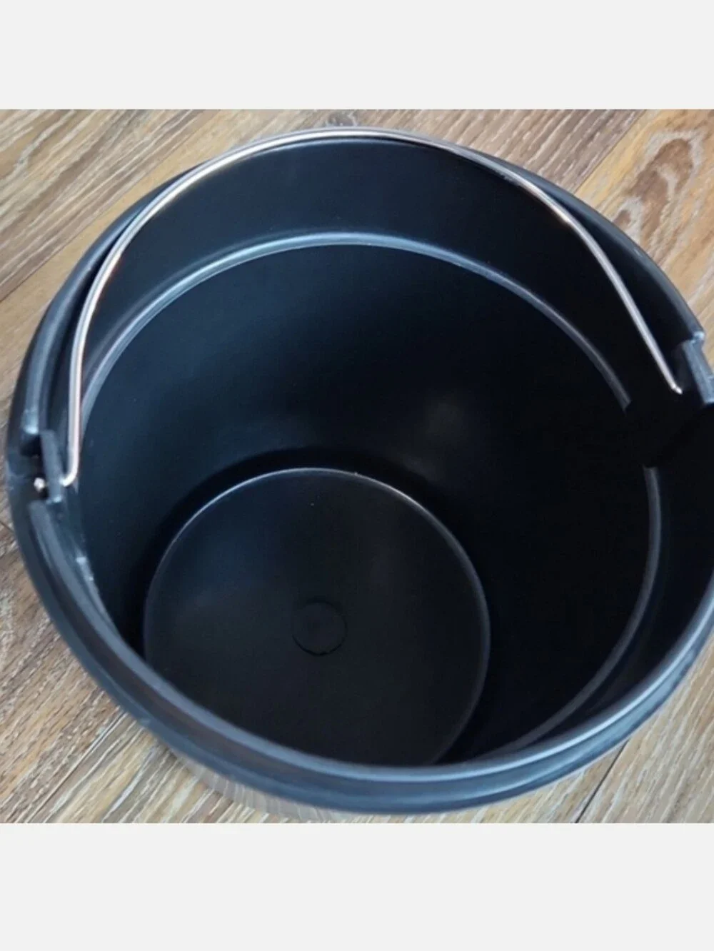 Mini 3 liter Silver Black Step Garbage Can